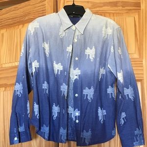 Roper western wear woman's blue S